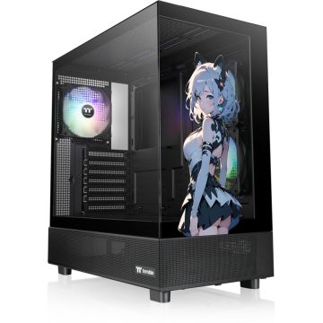 Thermaltake View 270 SP Edition Datora korpuss, ATX/mATX/ITX, caurspīdīgs sānu panelis, melns