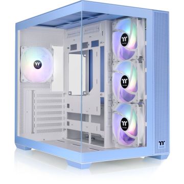 Thermaltake View 380 TG ARGB Datora korpuss, ATX/mATX/ITX, RGB apgaismojums, zils
