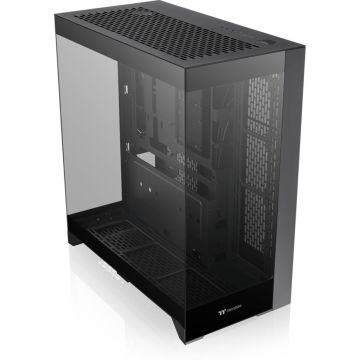 Thermaltake CTE E550 TG Datora korpuss, ATX/mATX/ITX, caurspīdīgs sānu panelis, melns