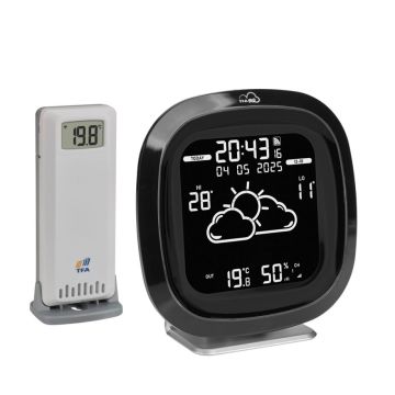 TFA TFAme 35.8102.01 WLAN Meteoroloģiskā stacija ar interneta pieslēgumu melna