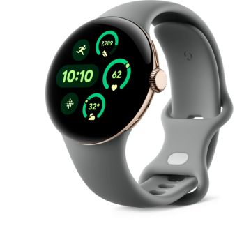 Google Pixel Watch 3 Viedpulkstenis, 41mm, AMOLED Ekrāns, 24h Baterija, EKG, GPS, Wear OS, WiFi, Lazdu Riekstu