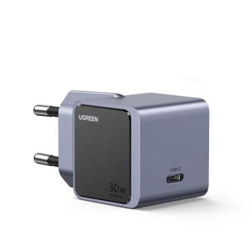 UGREEN Nexode S 30W USB-C GaN ātrlādētājs EU, pelēks