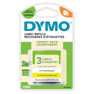 Dymo Letratag papīrs, plastikāts, metālisks