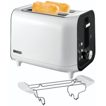 Unold 38410 Toaster Shine White tosteris – 900W, 2 spraugas, balts.