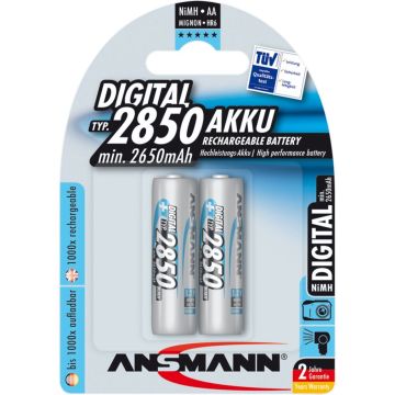 Ansmann NiMH uzlādējamās D baterijas 9300 mAh 2 gab.