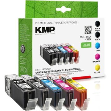 KMP C100V Multipack savietojams ar Canon PGI-550/CLI-551 XL