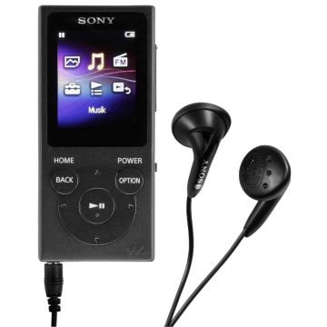 Sony NW-E394B MP3 atskaņotājs, 8GB iebūvētā atmiņa, melns