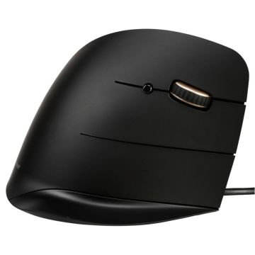 Evoluent VerticalMouse C vertikālā pele, 2600 DPI, ar vadu, Ergonomiska, Labās rokas, Melna