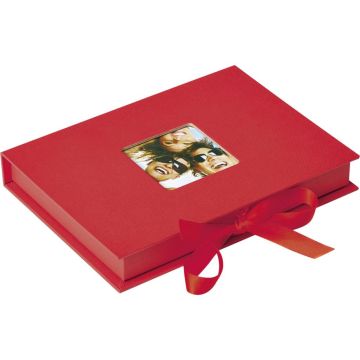 Walther Geschenkbox Fun Dāvanu kaste ar foto albumu, 70 foto, 13x18 cm, sarkana, FB112R