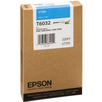 Epson tinte cyan T603 220 ml T6032