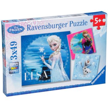 Ravensburger Elsa, Anna & Olaf 3 X 49 pcs Puzzle Disney Frozen