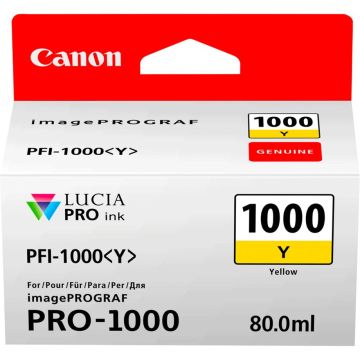 Canon PFI-1000 printera kasetne Y yellow