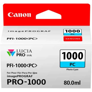 Canon PFI-1000 printera kasetne PC photo cyan