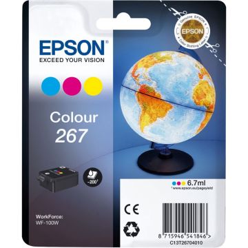 Epson tintes printera kasetne color T267