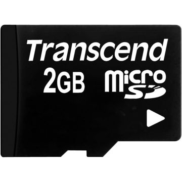 Transcend microSD 2GB + SD-Adapteris