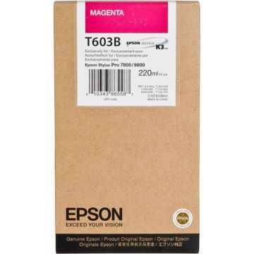 Epson tinte magenta T603 220 ml T603B