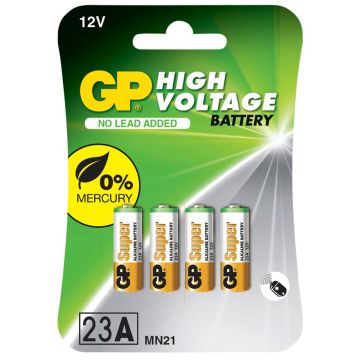 GP Alkaline 23A / MN21 baterijas 4 gab.