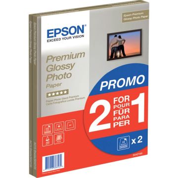 Epson Premium glancēts foto papīrs A4, 2x 15 loksnes 255 g S 042169