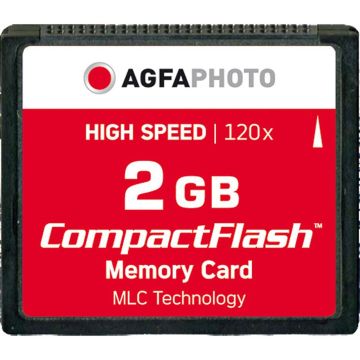 AgfaPhoto Compact Flash 2GB Ātrdarbīga 120x MLC Atmiņas Karte