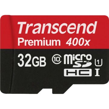 Transcend MicroSDHC Karte 32GB + Adapter / Class 10 UHS-I