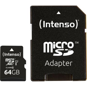 Intenso microSDXC Card 64GB Class 10 UHS-I Premium