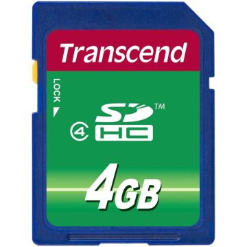 Transcend SD Karte SDHC 4GB Class 4