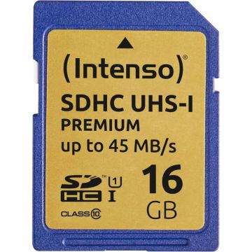 Intenso SDHC Card 16GB Class 10 UHS-I Premium