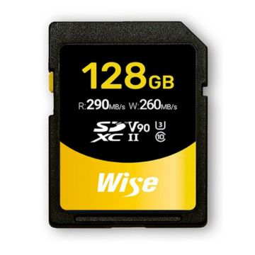 Wise SDXC UHS-II V90 128GB R:290MBs / W:260MBs WI-SD-N128 WI-SD-N128 WI-SD-N128