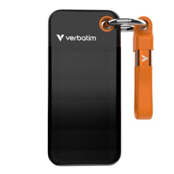 Verbatim Pocket SSD USB 3.2 1TB melns/oranžs