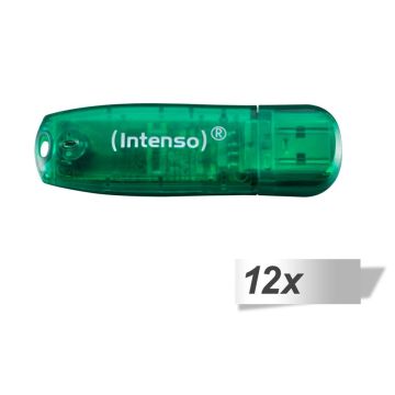 12x1 Intenso Rainbow Line 8GB USB Stick 2.0