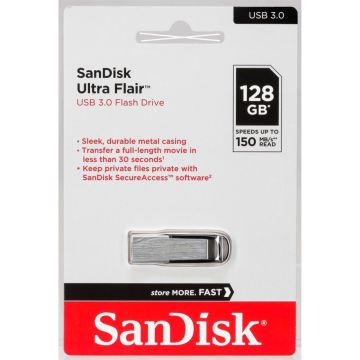 SanDisk Cruzer Ultra Flair 128GB USB 3.0 150MB/s SDCZ73-128G-G46