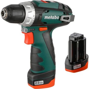 Metabo PowerMaxx BS Basic Set akumulatoru urbis, jostas stiprinājums, 2x2Ah akumulatori, lādētājs un piederumu komplekts koferī