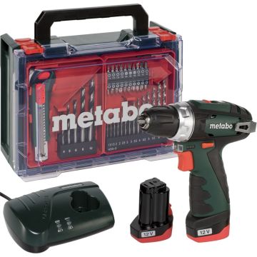 Metabo PowerMaxx BS Basic Set akumulatoru urbis, 2x2Ah akumulatori, lādētājs un piederumu komplekts koferī