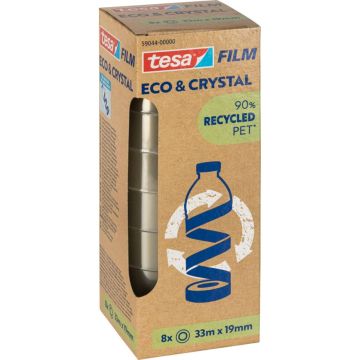 Tesa līmlente eco&crystal 19mm x 33m augsti caurspīdīga