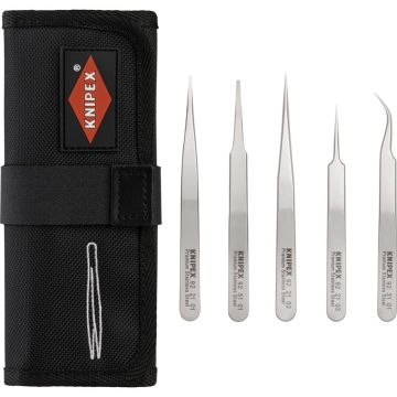 Knipex Precīzijas pincešu komplekts 5 gab. Dažādiem uzdevumiem