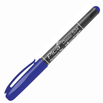 Pica Permanent Pen M, 1,0mm, zils