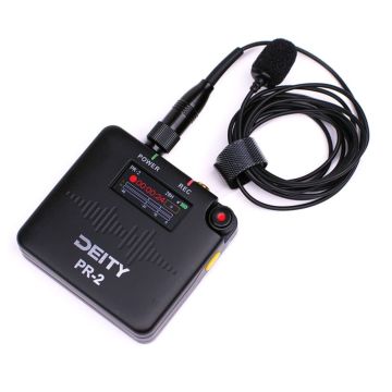 Deity PR-2 Stereo Diktofons ar piespraužamo mikrofonu