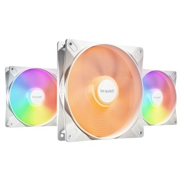 be quiet! Light Wings LX White 140mm PWM high-speed Triple-Pack Ātrgaitas datora ventilatoru komplekts, 3x140mm, balti