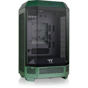 Thermaltake The Tower 300 Datora korpuss, ATX/mATX/ITX, sacīkšu zaļš
