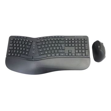 Conceptronic Ergonomiska pele un tastatūra, Bezvadu, Ergonomiska, Melna