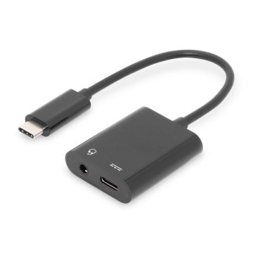 Digitus USB Type-C uz USB-C + 3,5mm kabeļa adapteris