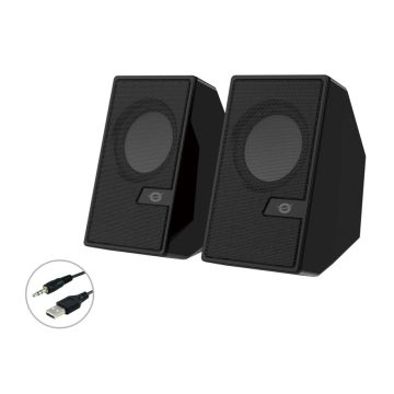 Conceptronic 2.0 kanālu datora skaļruņi melni