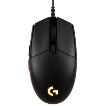 Logitech G203 white, 8000 DPI, Optiskā pele, ar vadu, Gaming, RGB