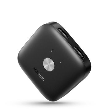 UGREEN HDMI Pārslēdzējs, 2 Ievadi/1 Izvads, 4Kx2K, Melns