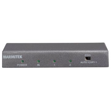 Marmitek HDMI Splitter Split 612 UHD 2.0, 1 Ievads/2 Izvadi, 4K60, Melns