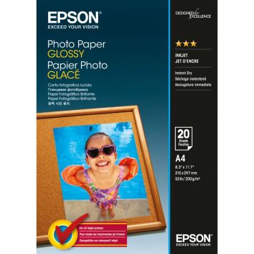 Epson foto papīrs glancēts A4 20 loksnes 200 g