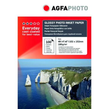 AgfaPhoto Everyday Foto Tintes Papīrs Glancēts 180 g 10x15 100 lpp.