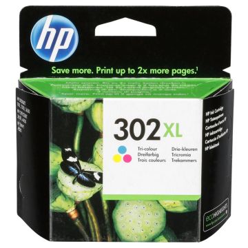 HP F6U67AE trīskrāsu Original tinte Nr. 302 XL