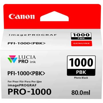 Canon PFI-1000 printera kasetne PBK photo black
