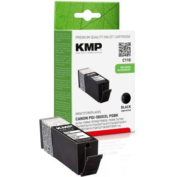 KMP C110 Tinte black savietojama ar Canon PGI-580XXL